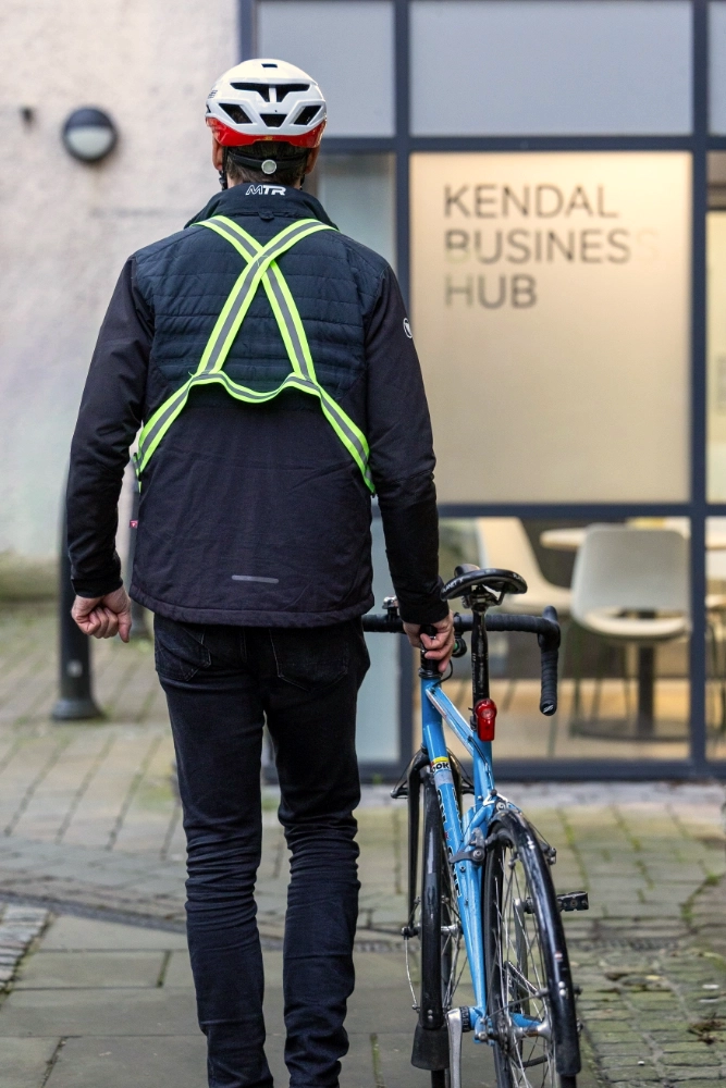 Cycling to work at Kendal Business Hub